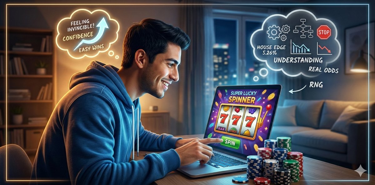 How We Mistake Confidence for Skill in Online Casinos